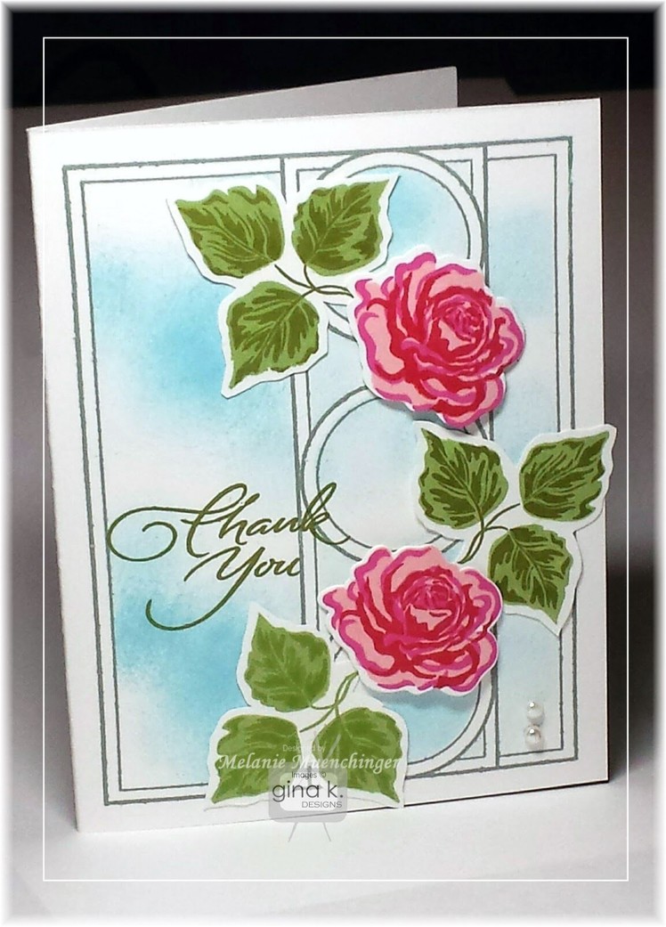 Create a Rose Trellis Card with Triple Play Frame
