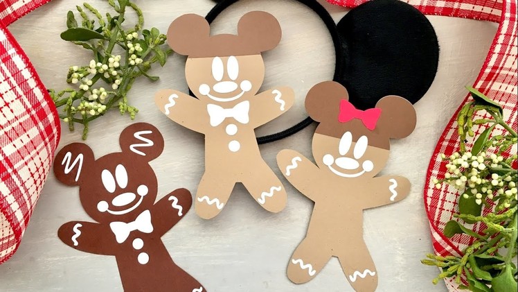 December Daily Vlog - Day 6 - Mickey Mouse Paper Gingerbread Men