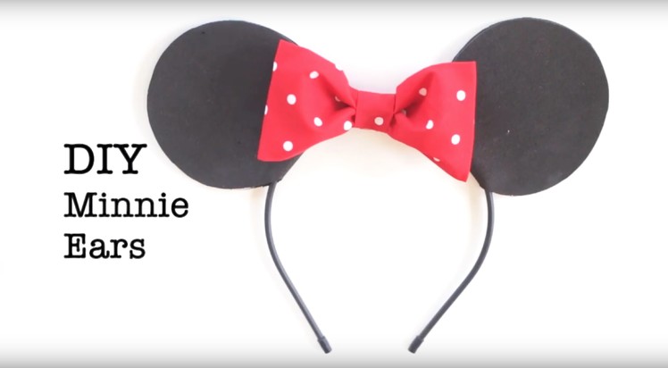 DIY Easy No Sew Mickey and Minnie Ears