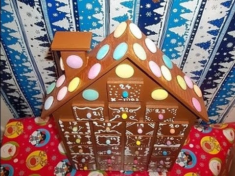 DIY ginger house christmas advent calendar