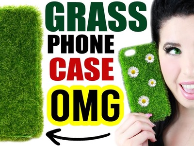 DIY Grass Phone Case! | Phone Case That Looks And Feels Just Like Your Yard! | Weird iPhone Cases!
