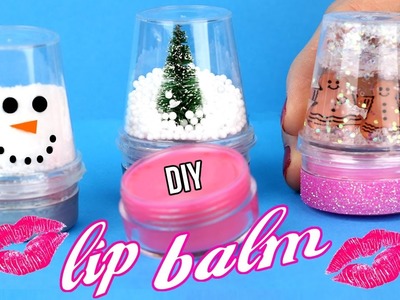 DIY Lip Balm {Easy}! How To Make Miniature Snow Globe Lip Gloss! Cool DIY Crafts-Tutorials!