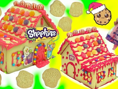 DIY Shopkins Rainbow Candy Christmas Cookie House  Kit - Cookieswirlc Video