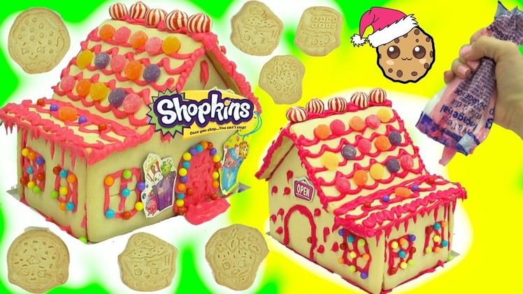 DIY Shopkins Rainbow Candy Christmas Cookie House  Kit - Cookieswirlc Video