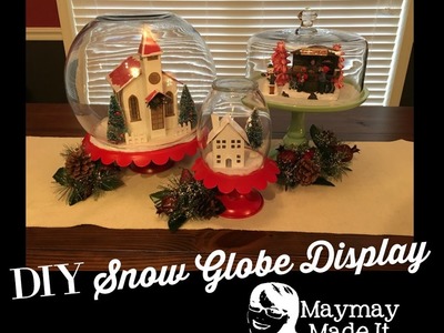 DIY Snowglobe Displays For Christmas