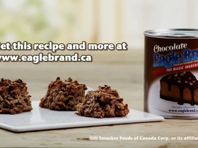 Eagle Brand® - Super easy chocolaty coconut macaroons