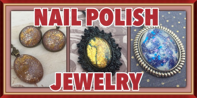 Easy Faux Dichroic Glass Jewelry With Nail Polish - Watch Me Make It!