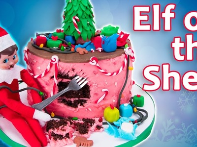 ELF ON THE SHELF CAKE - Elf Destroys Cake! from Cookies Cupcakes and Cardio