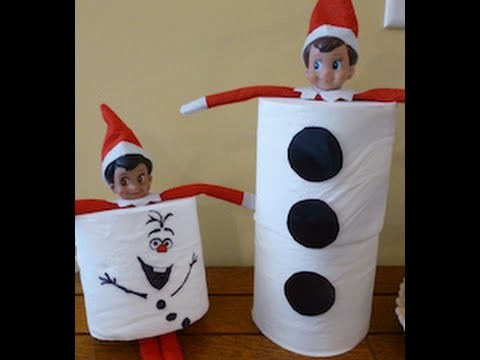Elf on the Shelf Dressed up as OLAF Snowman from Frozen