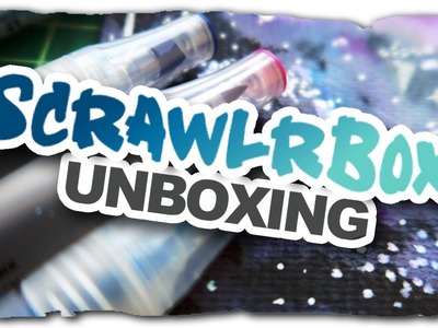 February SCRAWLRBOX Unboxing! | Watercolor Galaxy?