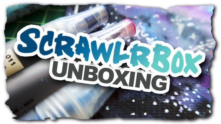 February SCRAWLRBOX Unboxing! | Watercolor Galaxy?