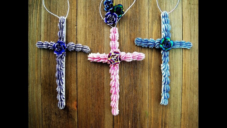 Frosted Crosses Ornaments ~ Featuring Miriam Joy