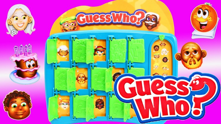 GUESS WHO Game Challenge Kids Toy & Surprise Stocking with Ornaments Num Noms