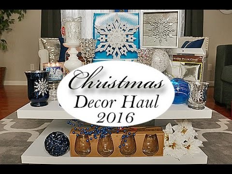 Holiday.Christmas Decor Haul | Homegoods, Ross, Hobby Lobby, Walmart | Winter 2016