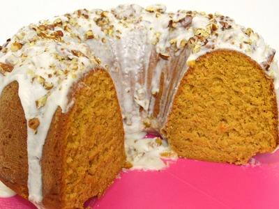 Holiday Series| Sweet Potato Pound Cake with Rum Glaze & Pecans |Cooking With Carolyn