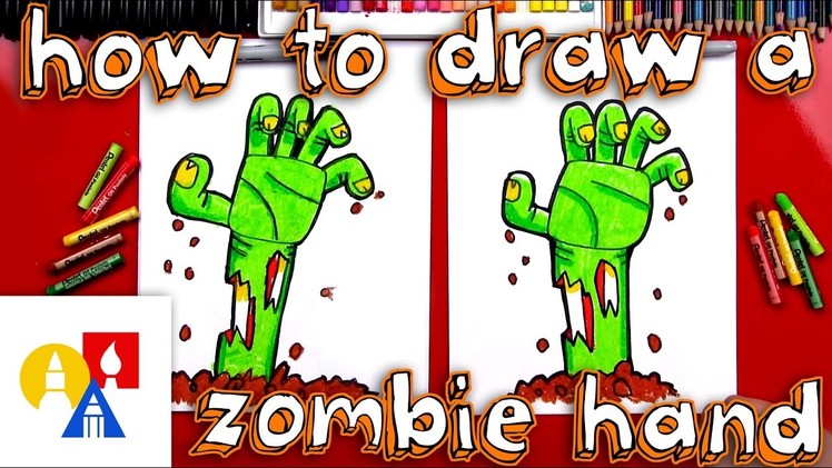 How To Draw A Zombie Hand Coming Out Of The Ground