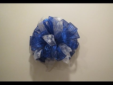 How To Make A Christmas Tree Bow Topper Under $10