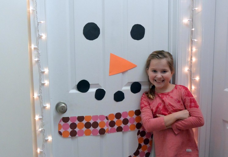 How to Make a Snowman Door Decoration