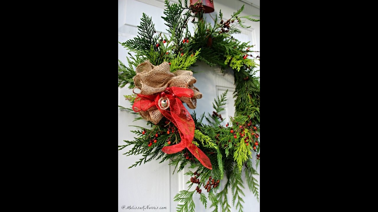 How to Make an Evergreen Wreath at Home