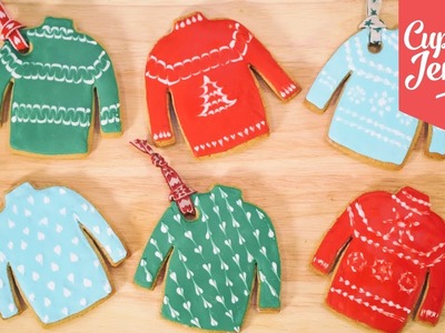 How to Make Christmas Jumper Cookies | Cupcake Jemma