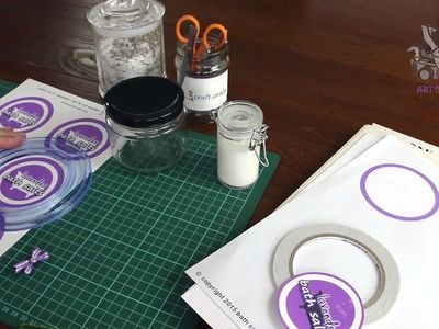 How to make labels for homemade bath salts jars