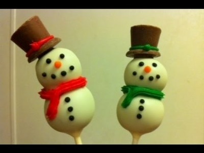 How to make: Snowman Cake Pops