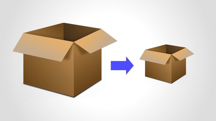 How to reduce the size of a box
