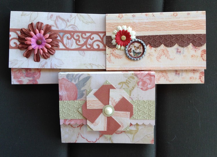 Make 2 Notecard Holders in 5 min from 1 piece of 12 X 12 cardstock