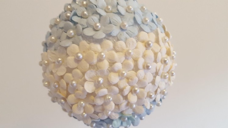 Mini Flowers & Pearls Ornament - DIY Christmas