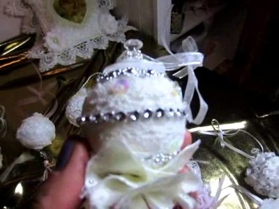 My Shabby Chic Christmas Baubles inspired by Florence h
