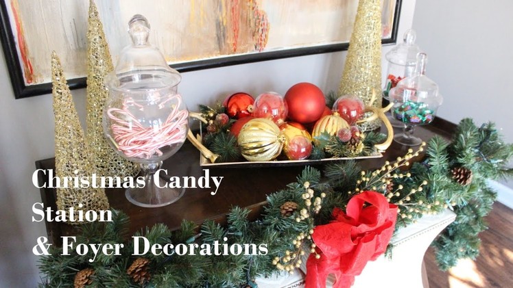 NEW Christmas Candy Station & Foyer.Entryway Decor