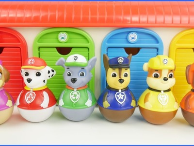 Paw Patrol Weebles Tayo the Little Bus Playset Marshall Rocky Chase Skye Wobble Disney Toys