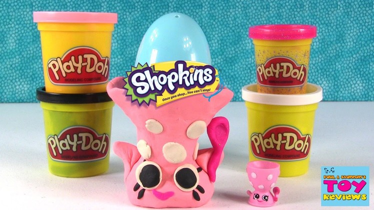 Shopkins Season 4 Play-Doh Challenge | Let's Build Edgar Egg Cup | PSToyReviews