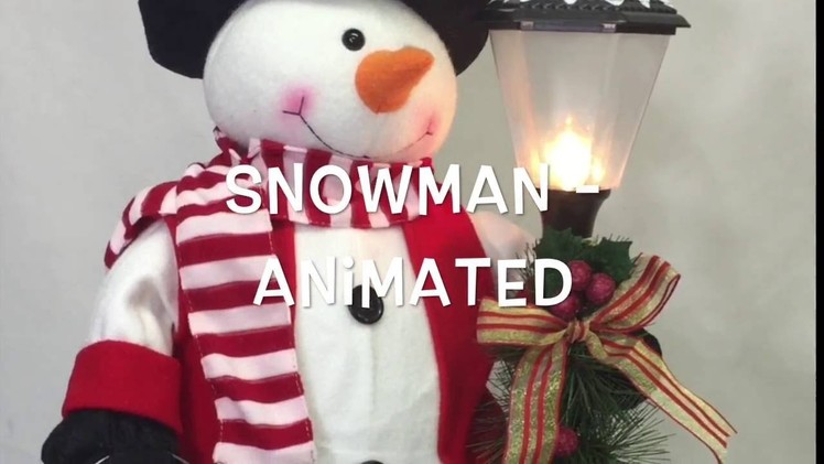 Snowman Animated Christmas Decoration