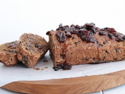 SPICED CHRISTMAS FRUIT LOAF RECIPE | Vegan, Oil Free & Delicious