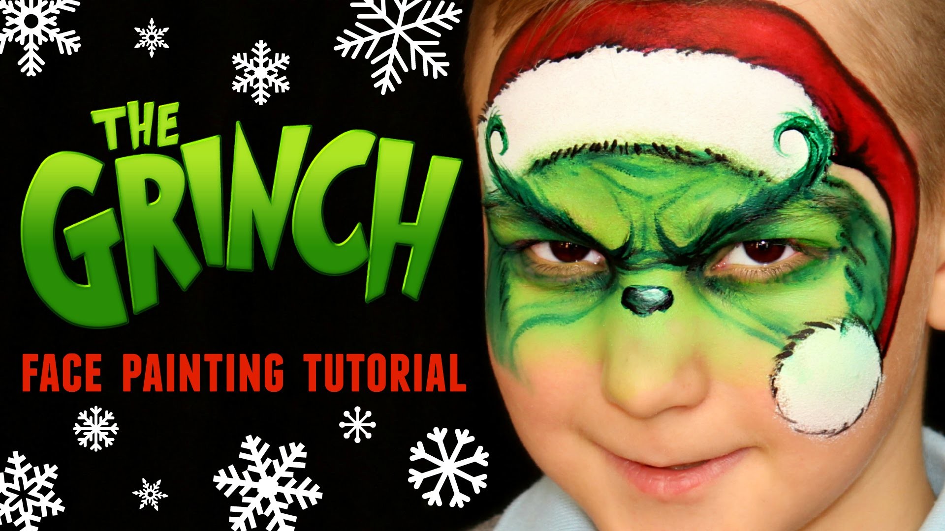The Grinch - Christmas Face Painting & Makeup Tutorial.