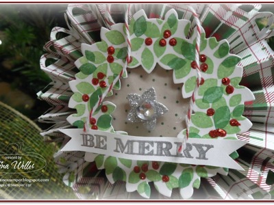 Wonderous Wreath Rosette Christmas Ornament
