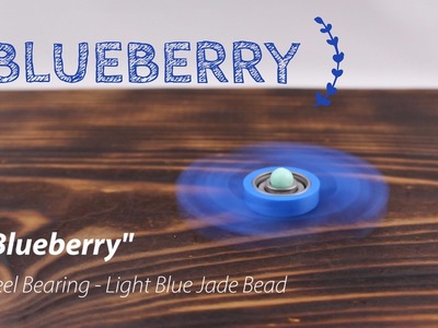 "Blueberry" - Steel Bearing w. Blue Jade Bead