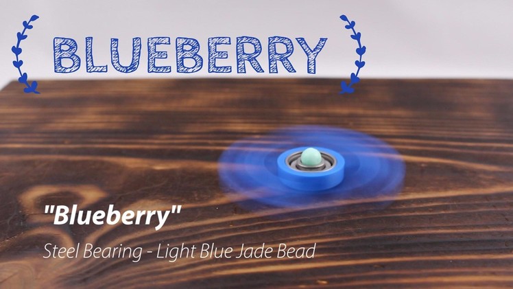 "Blueberry" - Steel Bearing w. Blue Jade Bead
