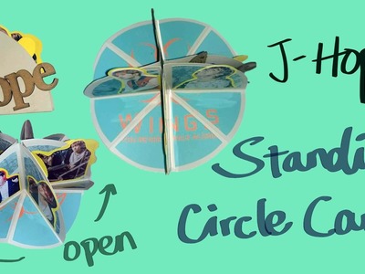 BTS J-Hope (Jung Hoseok) Handcraft. Handmade Standing Circle Card [R Luck]