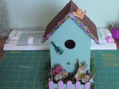 CRAFT WITH ME fairy garden birdhouse