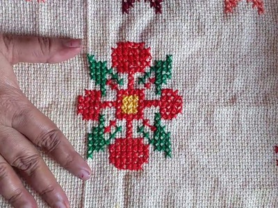 Cross stitching Flower Design # 1