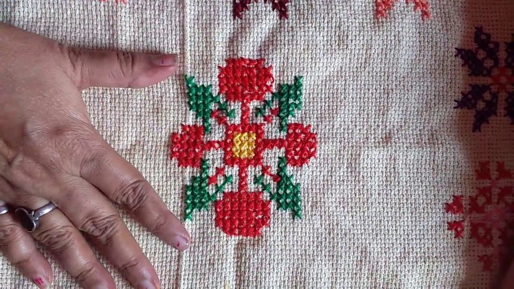 Cross stitching Flower Design # 1