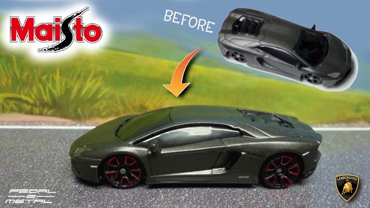 Detailing 1.64 Maisto Lamborghini Aventador | Fun DIY