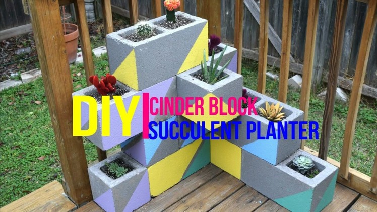 DIY | Cinder Block Succulent Planter