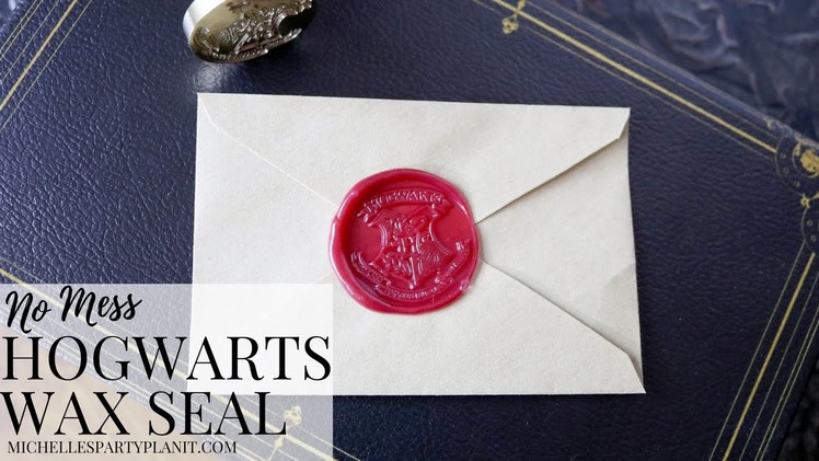 DIY Hogwarts Stationery with No Mess Envelope Wax Seal