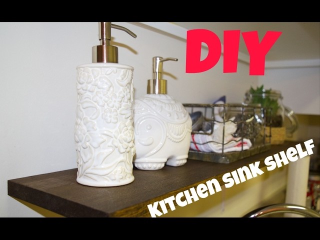 DIY Kitchen Sink Shelf (SUPER EASY) & Terrarium