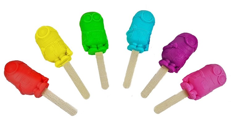 DIY Play Doh Ice Cream Rainbow Minions by Toys4u