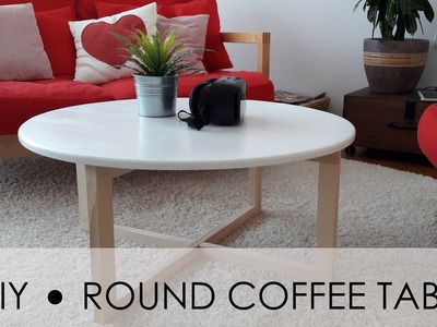 DIY - round coffee table - EASY & SIMPLE