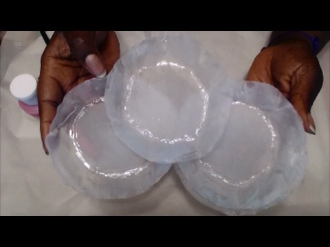 Doll Dishes DIY -  Hot Glue Doll Plates Tutorial